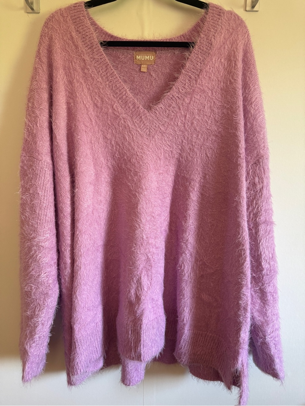 Show Me Your Mumu Cozy Forever Sweater XXL Pretty Pink Fuzzy Knit Oversized